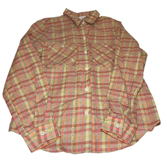Cheryl Tiegs Sportswear Tops - Rare NWT 1980s Deadstock Cheryl Tiegs Plaid Blouse Size 6 – Sears 1987 – USA